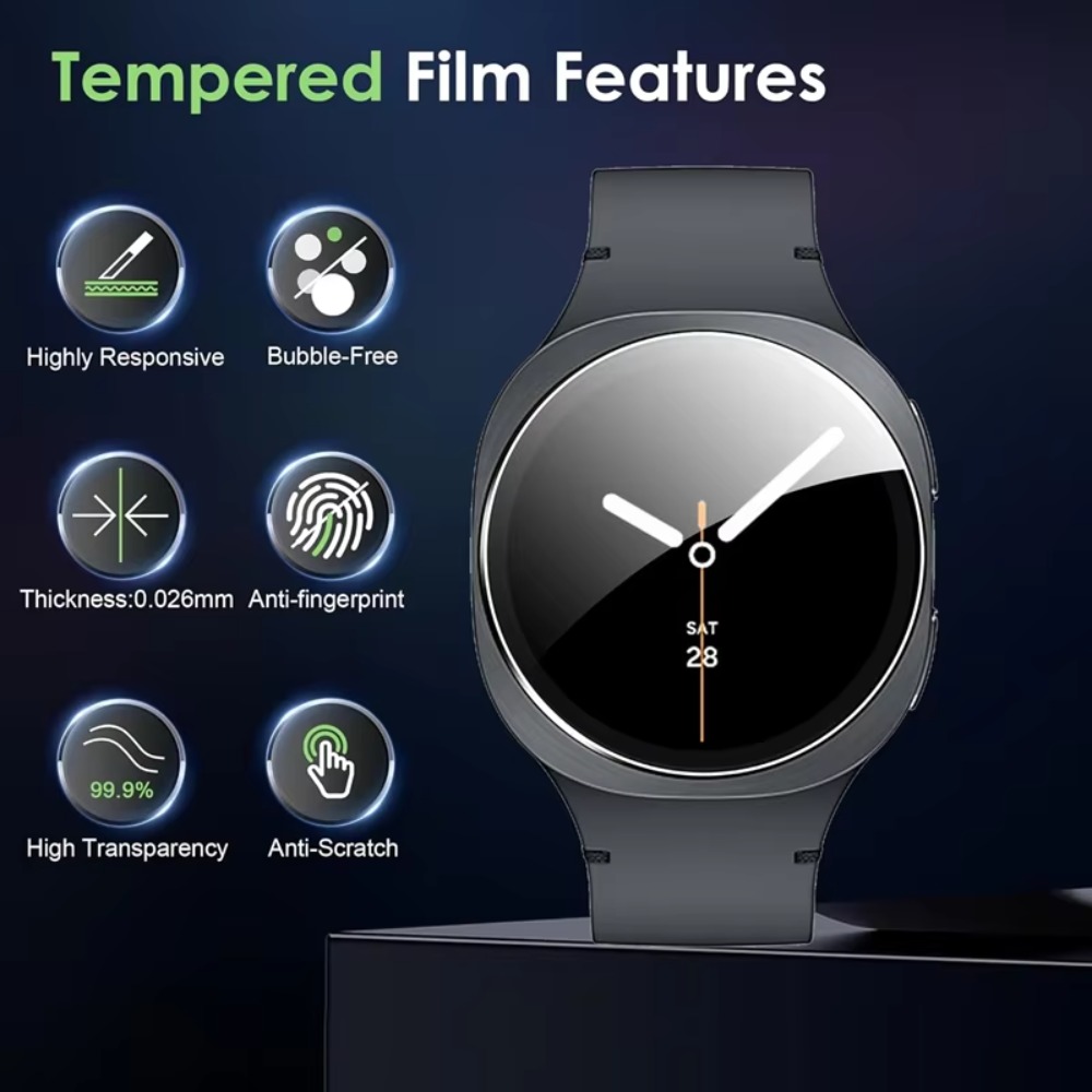 أغشية زجاجية مقسّاة سريعة اللص - مراجعة Samsung Smartwatch Accessories وسعره