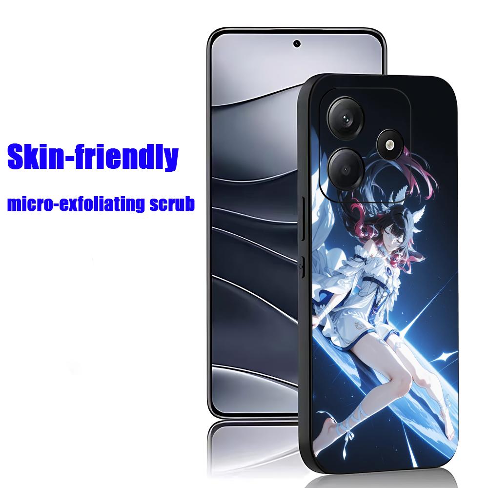 غطاء هاتف ناعم أسود بتصميم شخص - مراجعة Xiaomi Redmi Note 13 وسعره